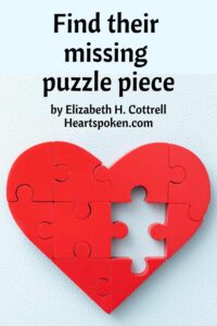 Find the missing puzzle piece - heart puzzle with missing piece