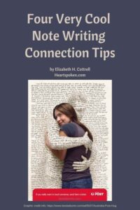 Letter hugging girl: 4 very cool note writing connection tips