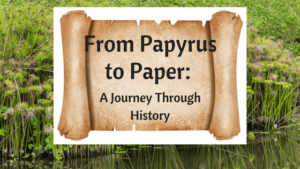 post title on scroll with papyrus in background