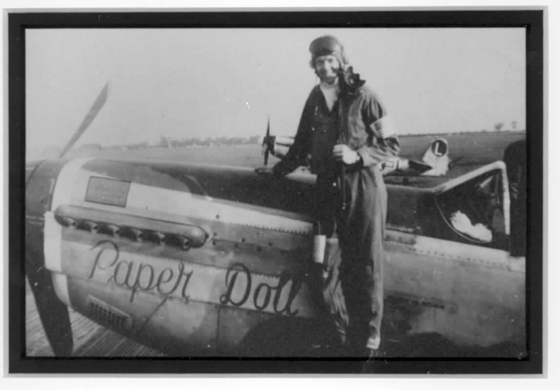 Jim Herbert with his P-51 the "Paper Doll."