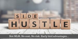 "Side Hustle" spelled in block letters